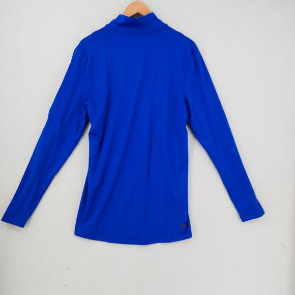 NEW Spyder Active  Men's  Medium Long Sleeve 1/4 Quarter Zip Shirt  Royal Blue - Picture 12 of 13